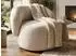 Beautysofa MAO Drehsessel Chenille-Bezug, 360° drehbar, beige (Bella 05)