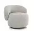 Beautysofa MAO Drehsessel Chenille-Bezug, 360° drehbar, beige (Bella 05)