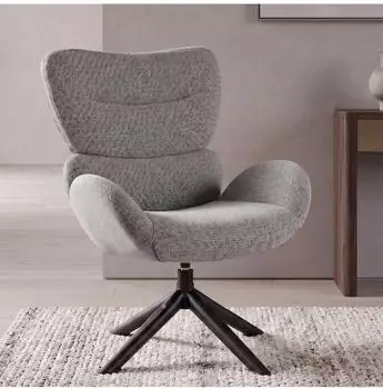 MCW Loungestuhl Q53 drehbar, Chenille 420g/m&sup2;, dunkelgrau (101454)