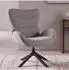 MCW Loungestuhl Q53 drehbar, Chenille 420g/m², dunkelgrau (101454)