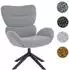 MCW Loungestuhl Q53 drehbar, Chenille 420g/m², dunkelgrau (101454)