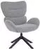 MCW Loungestuhl Q53 drehbar, Chenille 420g/m², dunkelgrau (101454)