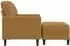 vidaXL Sessel mit Hocker, Samt, braun, 60cm (3278264)