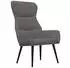vidaXL Relaxsessel mit Hocker, Stoff, hellgrau (3097429)