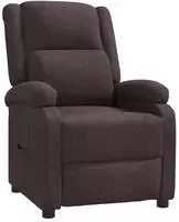 vidaXL Relaxsessel Dunkelbraun Stoff