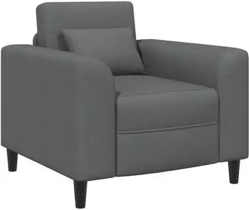 vidaXL Sessel Stoff, dunkelgrau (42042455)