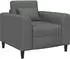 vidaXL Sessel Stoff, dunkelgrau (42042455)
