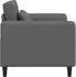 vidaXL Sessel Stoff, dunkelgrau (42042455)