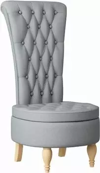 vidaXL Schlafsessel hellgrau, Stoff, 56,5x70x110cm