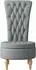 vidaXL Schlafsessel hellgrau, Stoff, 56,5x70x110cm