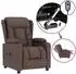 vidaXL Elektrischer Relaxsessel braun Kunstleder (3098802)