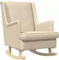 vidaXL Schaukelstuhl Creme 62 x 80 x 85 cm Stoff