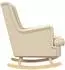 vidaXL Schaukelstuhl Stoff, creme (62x80x85cm)