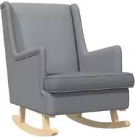 vidaXL Schaukelstuhl Hellgrau 62 x 80 x 85 cm Stoff