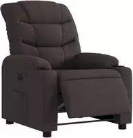 vidaXL Relaxsessel Elektrisch Dunkelbraun Stoff