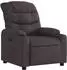vidaXL Relaxsessel elektrisch, Stoff, dunkelbraun (3206632)