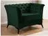 S-Style Möbel Whitby Chesterfield-Sessel Samt, flaschengrün (Whitby)