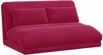 vidaXL Verstellbarer Bodenstuhl weinrot, Samt, 110x82x55cm (42028214)