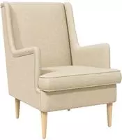 vidaXL Sessel Creme Stoff