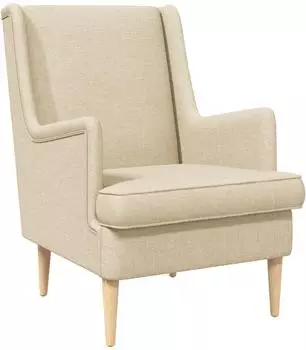 vidaXL Sessel Stoff, creme (42029954)