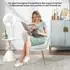 Woltu Relaxsessel Blumenform Samtbezug, weiß (W0ATT0795)