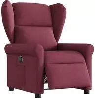 vidaXL Relaxsessel Elektrisch Weinrot Stoff