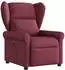 vidaXL Relaxsessel elektrisch, Stoff, weinrot (3303357)