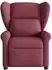 vidaXL Relaxsessel elektrisch, Stoff, weinrot (3303357)