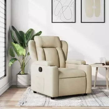 vidaXL Relaxsessel Stoff, creme (372412)