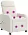 vidaXL Massage-Relaxsessel Bouclé, creme