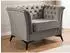 S-Style Möbel Chesterfield-Sessel Whitby Samt, grau (Whitby)