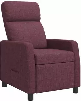 vidaXL Liegesessel lila, Stoff, verstellbar