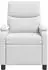 vidaXL Massage-Relaxsessel, Stoff, weiß