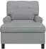 vidaXL Lounge-Liege hellgrau, Stoff, 91x157x91cm (42022930)