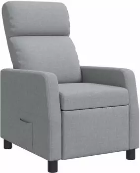 vidaXL Liegesessel hellgrau, Stoff (42035077)
