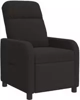 vidaXL Liegesessel Schwarz Boucl&eacute;