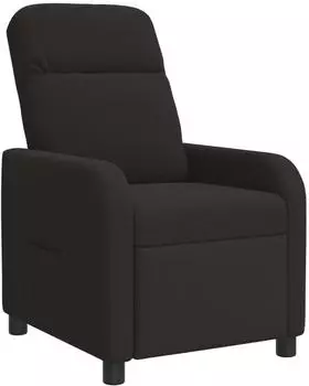 vidaXL Liegesessel schwarz, Bouclé