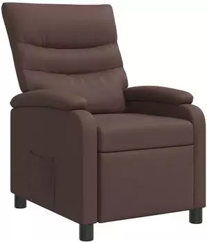 vidaXL Liegesessel braun, Kunstleder (42034883)