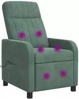 Massage Relaxsessel Meergr&uuml;n Samt (v) Vidaxl