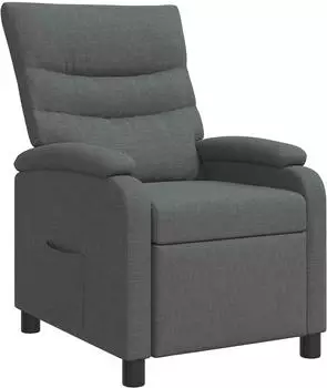 vidaXL Liegesessel dunkelgrau, Stoff (42034890)