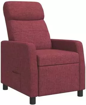 vidaXL Liegesessel weinrot, Polyesterstoff (42035048)