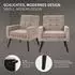 ML-Design Polstersessel mit Armlehnen, braun, Stahlgestell, 66,5x80x63,5cm