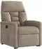 vidaXL Relaxsessel mit Aufstehhilfe, taupe, Mikrofasergewebe (3303087)