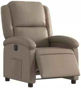 vidaXL Elektrischer Relaxsessel mit Aufstehhilfe, cappuccino Kunstleder (3204218)