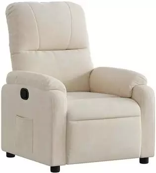 vidaXL Relaxsessel Mikrofaserstoff, beige (373454)