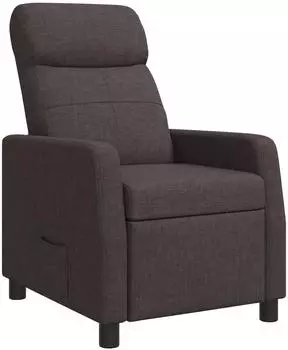vidaXL Liegesessel dunkelbraun, Polyester (42035049)
