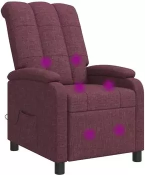 vidaXL Massage-Relaxsessel lila, Stoff (42034980)