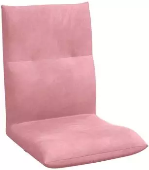 vidaXL Verstellbarer Bodensessel rosa, Samt (42028177)