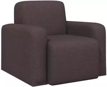 vidaXL Sessel dunkelbraun, Stoff (42042420)