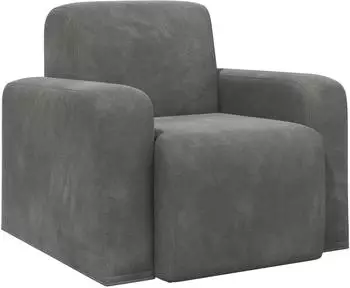 vidaXL Sessel Samt, dunkelgrau (42042430)